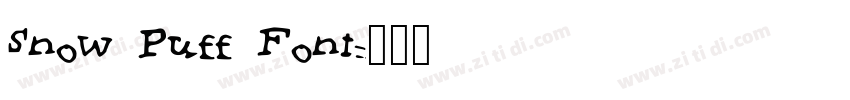 Snow Puff Font字体转换